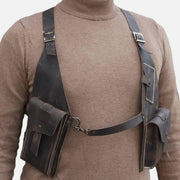 Steampunk Shoulder Armpit Bag For Men Outdoor Medieval Underarm Satchel