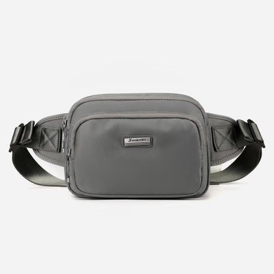 Minimalist Triple Compartment Waist Bag For Women Portable Crossbody Bag