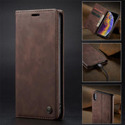 Leather Phone Case Phone Bag for iPhone Samsung with Card Holder Banknote Pocket