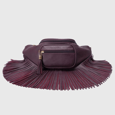 Waist Bag For Women Outdoor Multifunctional Tassel Crossbody Bag