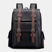 Leather Backpack for Men Women Laptop Bag Travel School Shoulder Rucksack