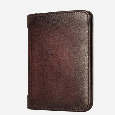 Ultra Thin Trifold Wallet For Men RFID Leather Short Purse