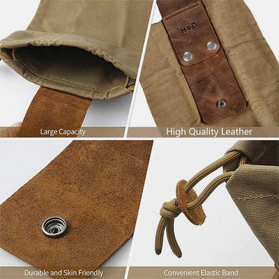 Leather And Canvas Bushcraft Bag Storage Bag