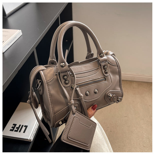 Rivet Tassel Handbag For Women With Card Holder Crossbody Bag