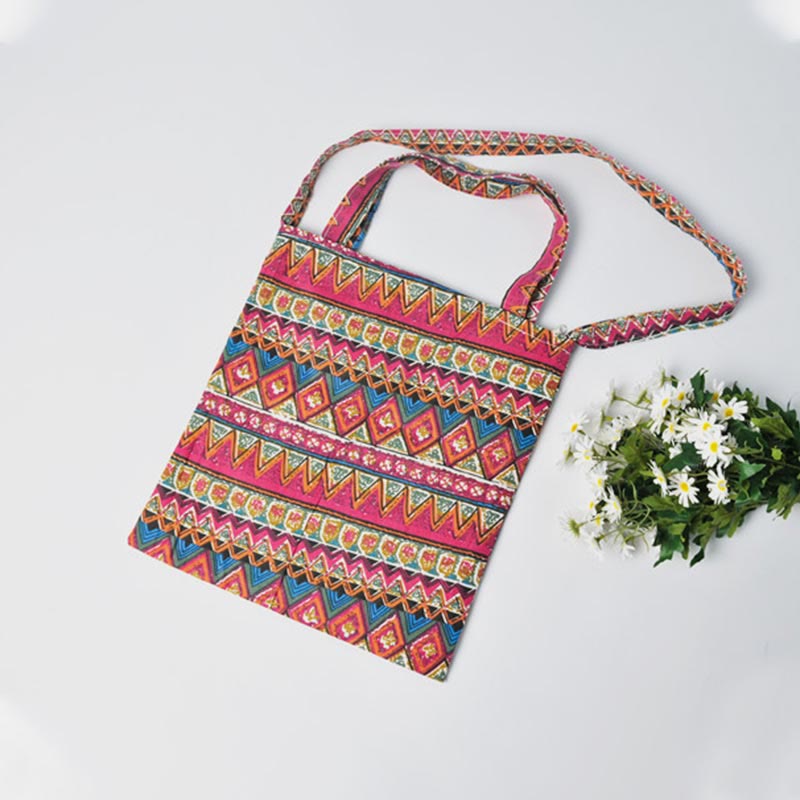 Tote Bag For Women Handmade Cotton Linen Custom Shoulder Bag