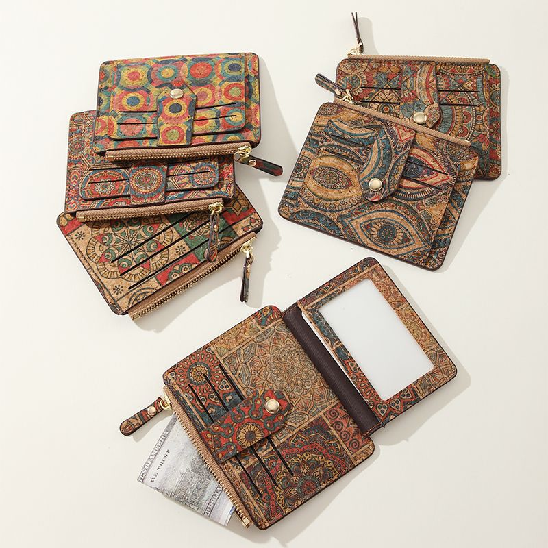 Vintage Bohemian Small Wallet Eco-Friendly Ultra Thin Card Bag