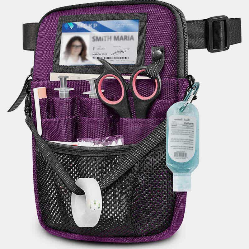 Nursing Waist Bag with Medical Gear Pockets Tape Holder Nurse Waist Pouch