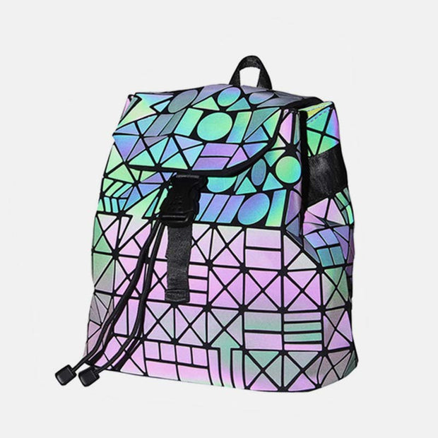 Geometric Luminous Backpack Reflective Bag