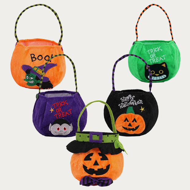 FREE TODAY: 2Pcs Halloween Pumpkin Decorative Cute Cartoon Round Candy Gift Bag