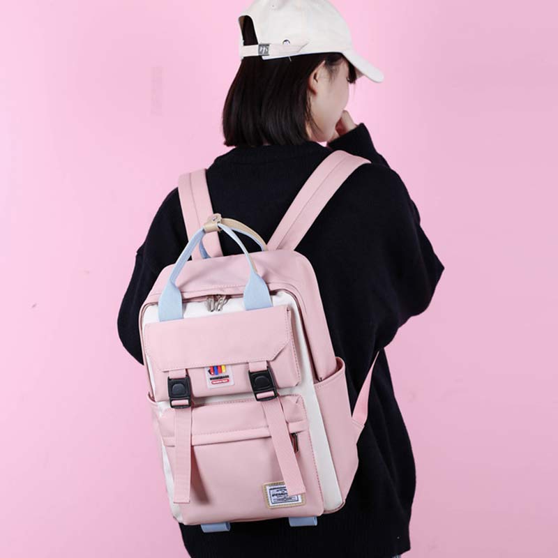 Functional Backpack for Women Waterproof Cute School Bookbag Traval Daypack