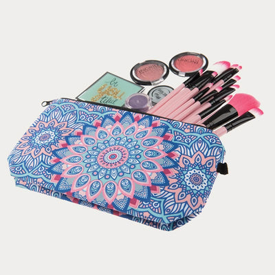 Storage Bag For Women Printing Flower Pattern Polyester Makeup Bag