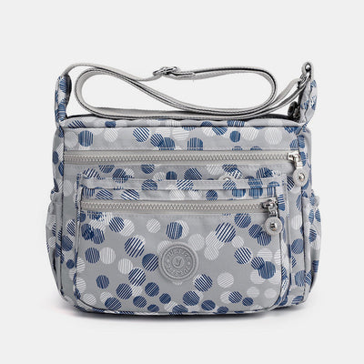 Large Capacity Waterproof Floral Crossbody Bag