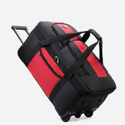 Oxford Pull Rod Luggage Bag For Travel Folding Duffle Bag