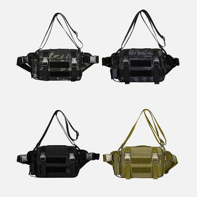 Large Camo Tactical Bag For Sports Nylon Crossbody Bag Waist Bag