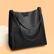 Women Minimalist Tote Classic Genuine Leather Large Underarm Bag