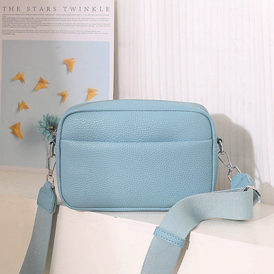 Wide Detachable Strap Shoulder For Women Faux Leather Crossbody Bag