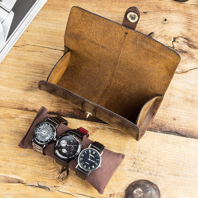 Unisex Vintage Roll Storage Bag for Watch