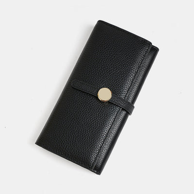 Wallet for Women Genuine Leather Card Holder Phone Checkbook Organizer