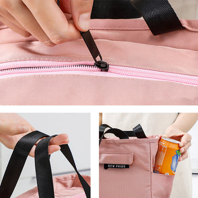 Lunch Bag For Staff Keep Fresh Large Capacity Waterproof Handbag