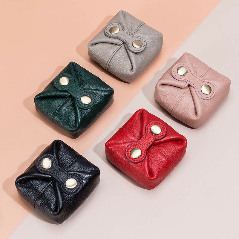 Soft Real Leather Coin Purse Mini Storage Pouch Carrying Purses