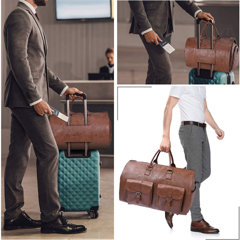 Convertible Duffle Garment Luggage For Men 2 In 1 Travel Bag