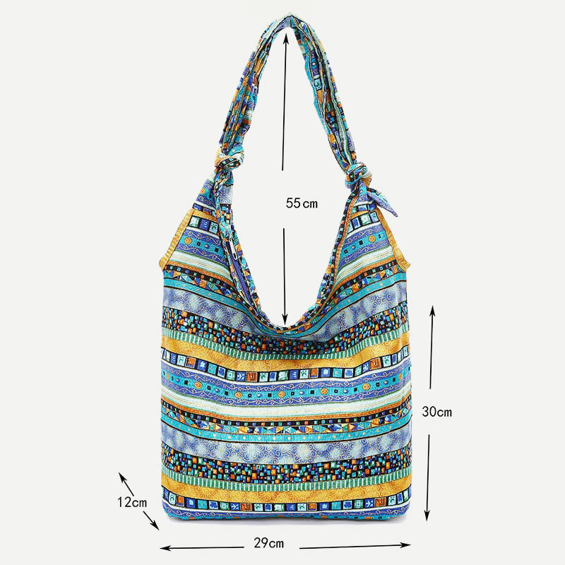 Shoulder Bag for Women Large Capacity Colorful Canvas Crossbody Bag