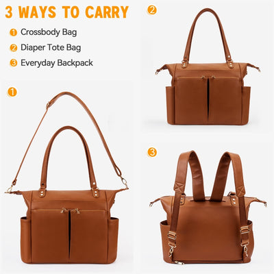 Multifunctional Carry Mommy Bag Adjustable Large Retro Backpack For Women