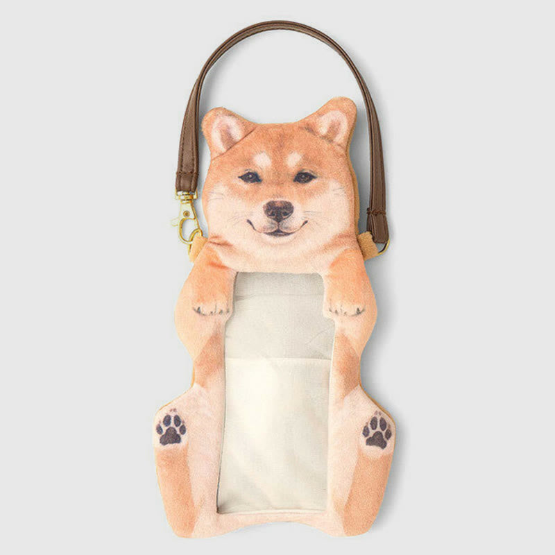 Phone Bag For Women Cute Shiba Inu Transparent Touch Screen