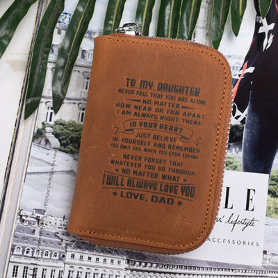 RFID Protect Wallet For Family Leather Card Holder Gift