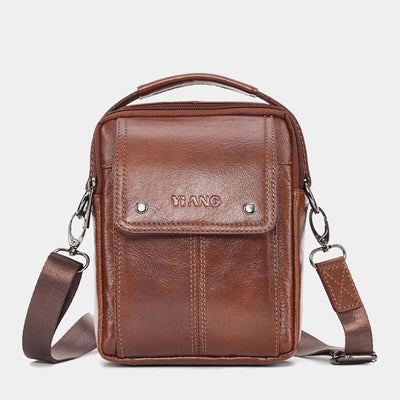 Large Capacity Genuine Leather Crossbody Bag