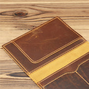 Ultra Thin Passport Holder For Suitcase Genuine Leather Case