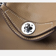 Clamshell Style Outing Handbag Women Minimalist Vegan Leather Crossbody Purse