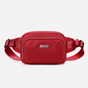 Minimalist Triple Compartment Waist Bag For Women Portable Crossbody Bag