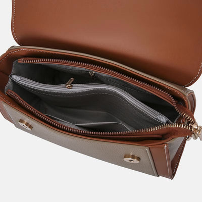 Top-Handle Bag for Women PU Leather Minimalist Crossbody Shoulder Bag