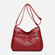 Minimalist Quilted Purse For Women Solid Classic Crossbody Bag
