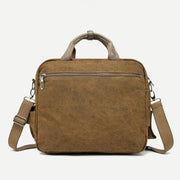 Messenger Bag For Men Vintage Canvas Large Capacity Briefcase