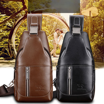 Men Casual Travel Crossbody Chest Sling Bag One Shoulder Strap Bag