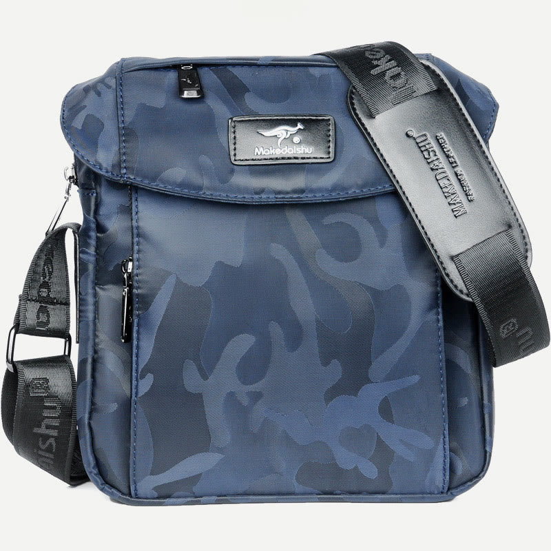 Messenger Bag For Men Oxford Cloth Navy Blue Casual Crossbody Bag