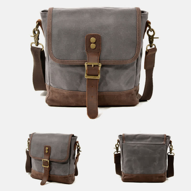 Small Canvas Shoulder Bag for Men Casual Crossbody Handbag Purse