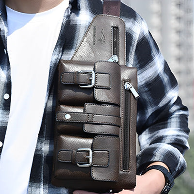 Multiple Pocket Chest Bag For Men Durable Crossbody Purse