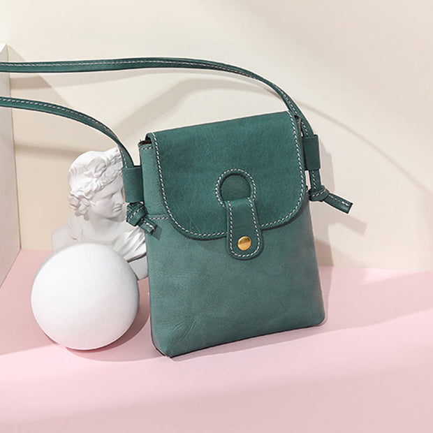 Phone Bag For Women Soft Genuine Leather Minimalist Crossbody Bag