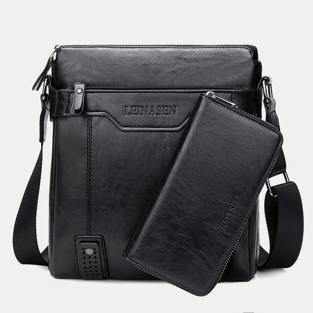 Waterproof Business Independent Double-layer Messenger Bag