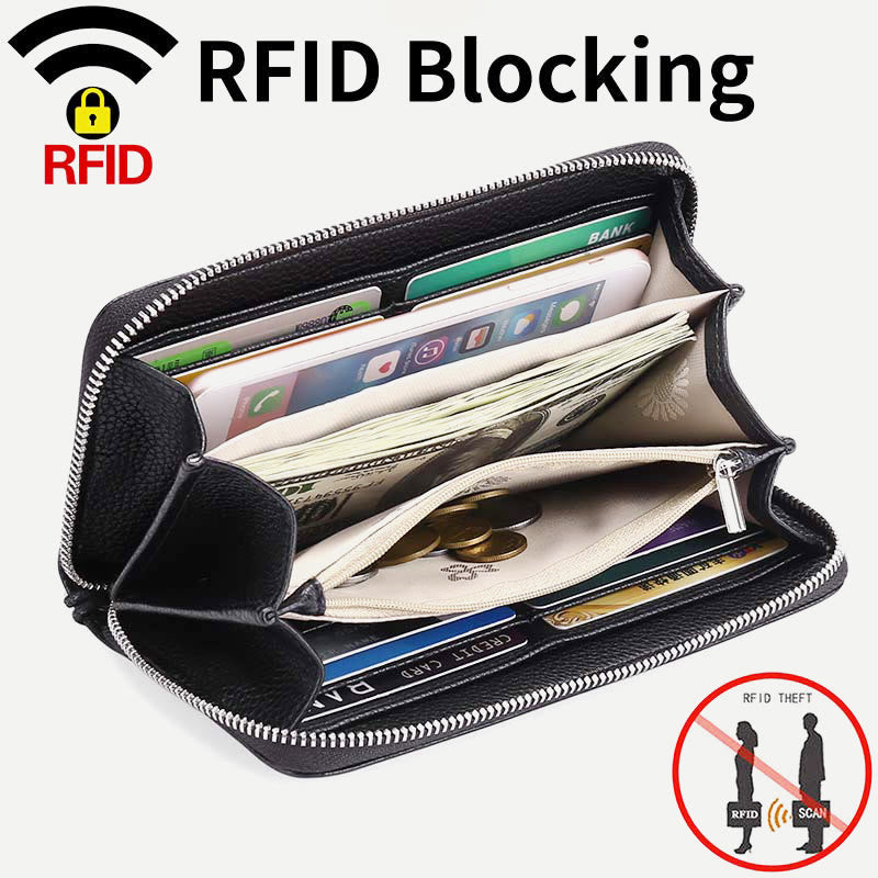 Wallet for Women RFID Large Capacity Cash Holder Shopping Purse