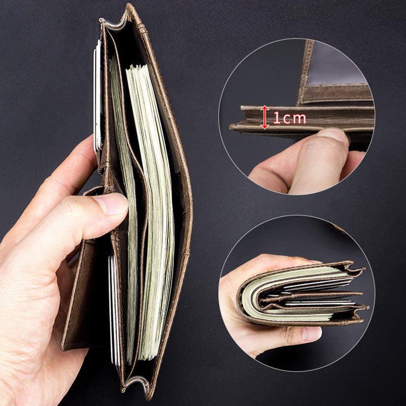 RFID Multi-slot Retro Wallet