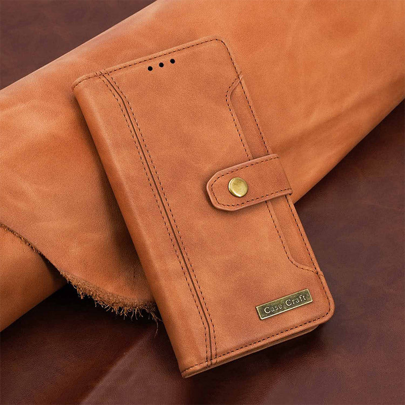 iPhone 13 12 11 Wallet Case Flip Magnetic PU Leather Cover with Kickstand Card Slot