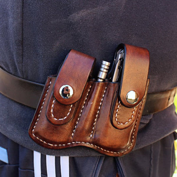 Leather Waist Bag For Women Men Outside The Waistband Carry