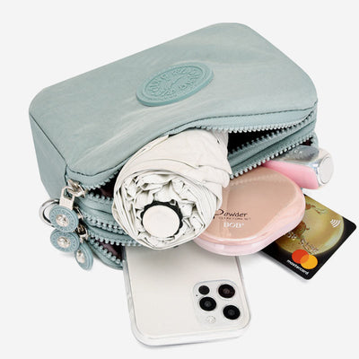 Lightweight Waterproof Women Purse Multi-Pocket Small Crossbody Bag Clutch