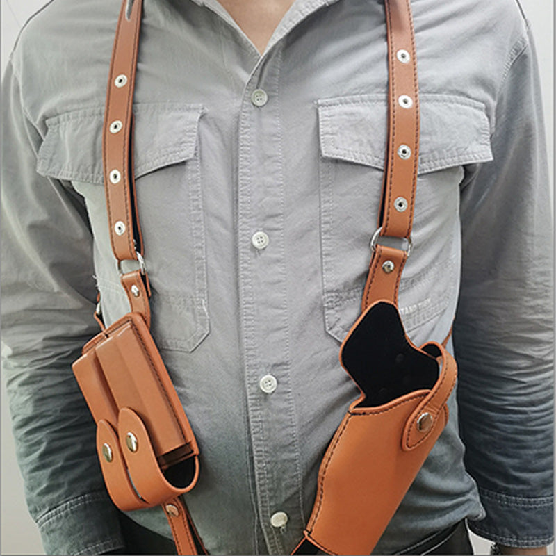 Real Leather Shoulder Holster Hidden Underarm Bag fits Glock 17/19/43/48