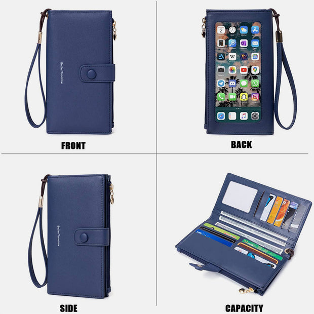 Touch Screen Large Capacity Mobile Phone Bag Purse