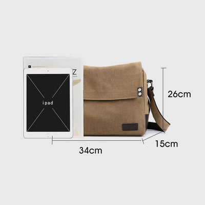 Casual Large Capacity Canvas Messenger Bag